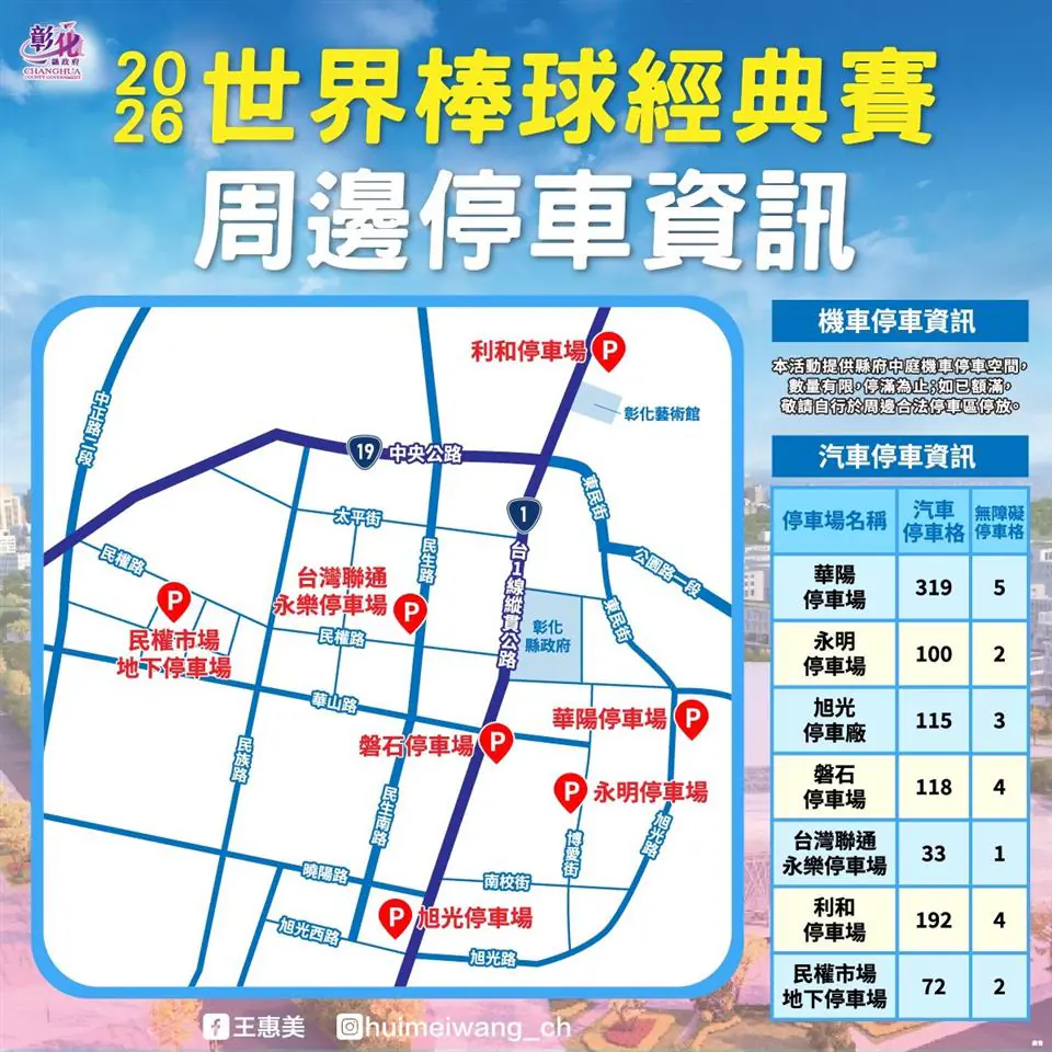 2026世界棒球經典賽開打　邀請鄉親齊聚彰縣府　美食應援為中華隊加油！