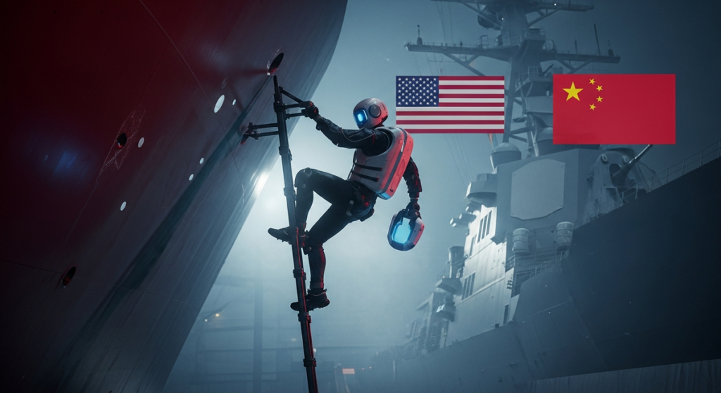 美海軍引進「爬牆」機器人 加速艦艇檢修應對中國艦隊擴張 美海軍引進「爬牆」機器人 加速艦艇檢修應對中國艦隊擴張