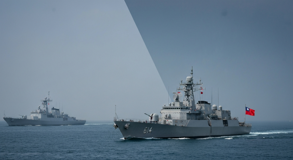 台灣偵測到5艘中國軍艦逼近 國軍監控應對 台灣偵測到5艘中國軍艦逼近 國軍監控應對