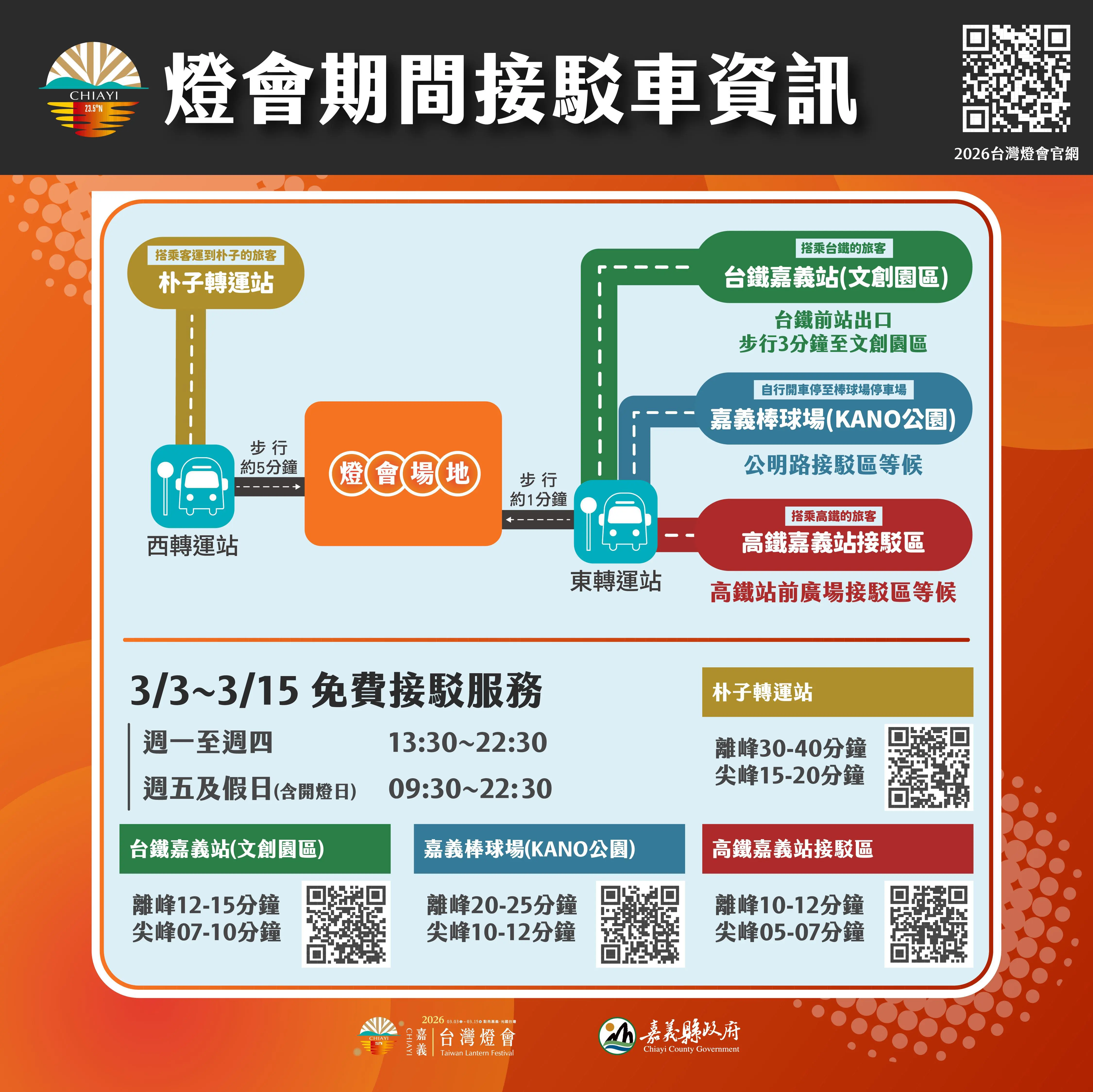 翁章梁試乘接駁車了解燈會接駁運作情形 翁章梁試乘接駁車了解燈會接駁運作情形