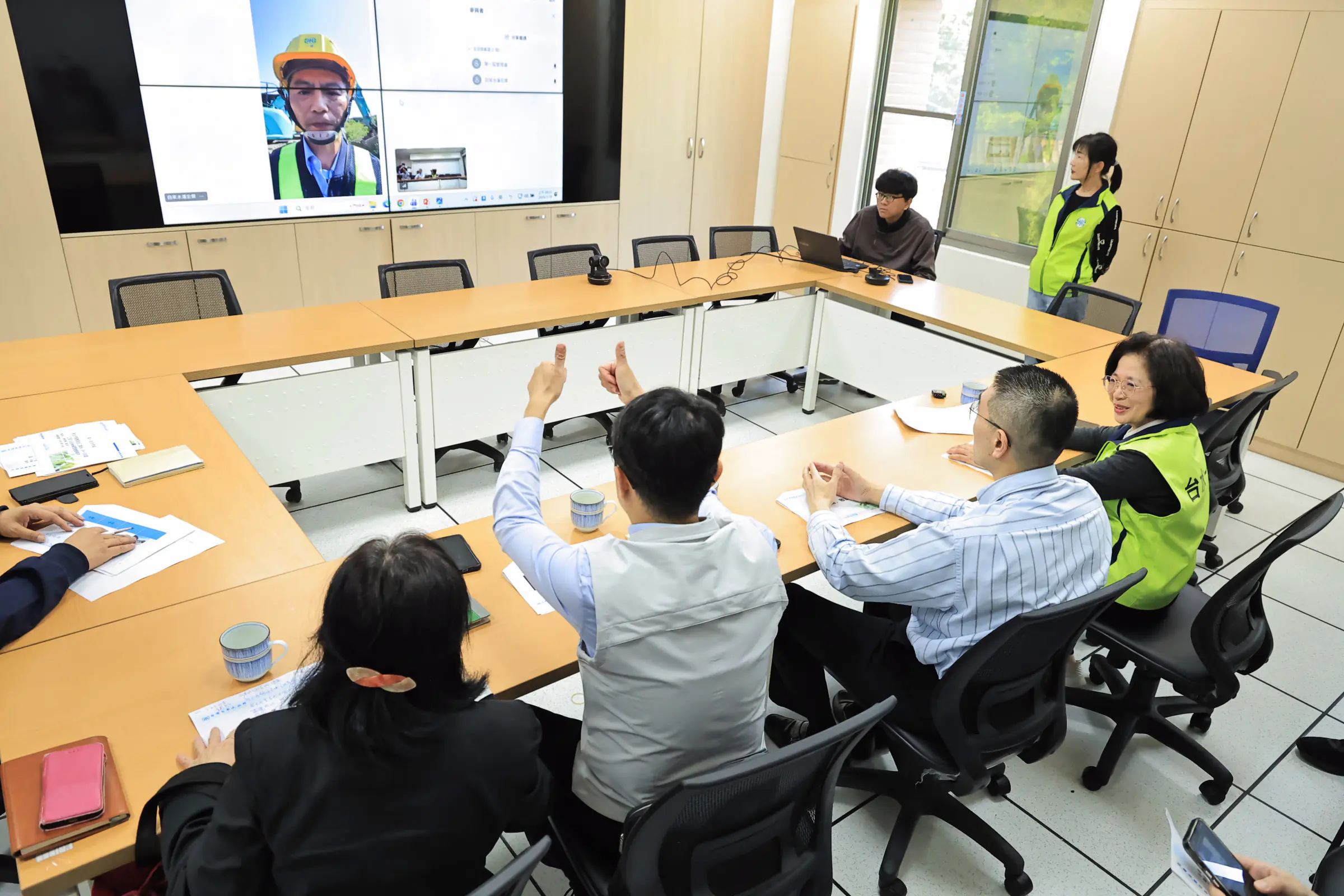 貢寮管線破裂影響基隆供水 謝國樑赴台水關切搶修進度 貢寮管線破裂影響基隆供水 謝國樑赴台水關切搶修進度