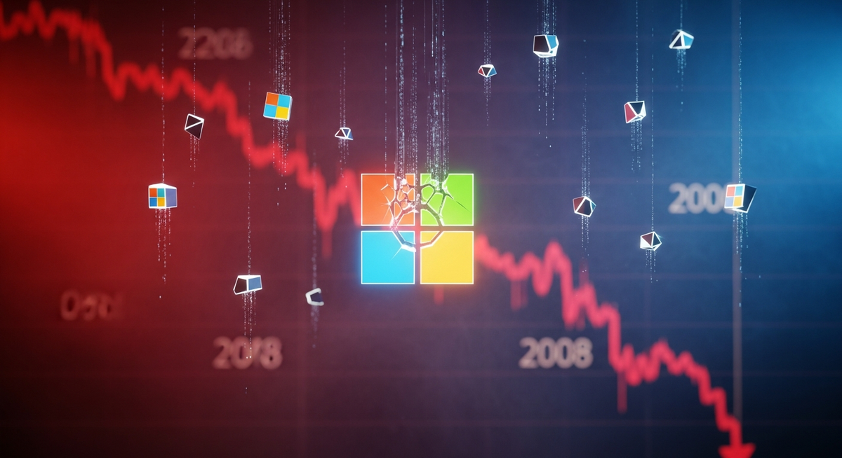 微軟AI巨額投資衝擊股價 面臨2008金融海嘯以來最慘季度 微軟AI巨額投資衝擊股價 面臨2008金融海嘯以來最慘季度