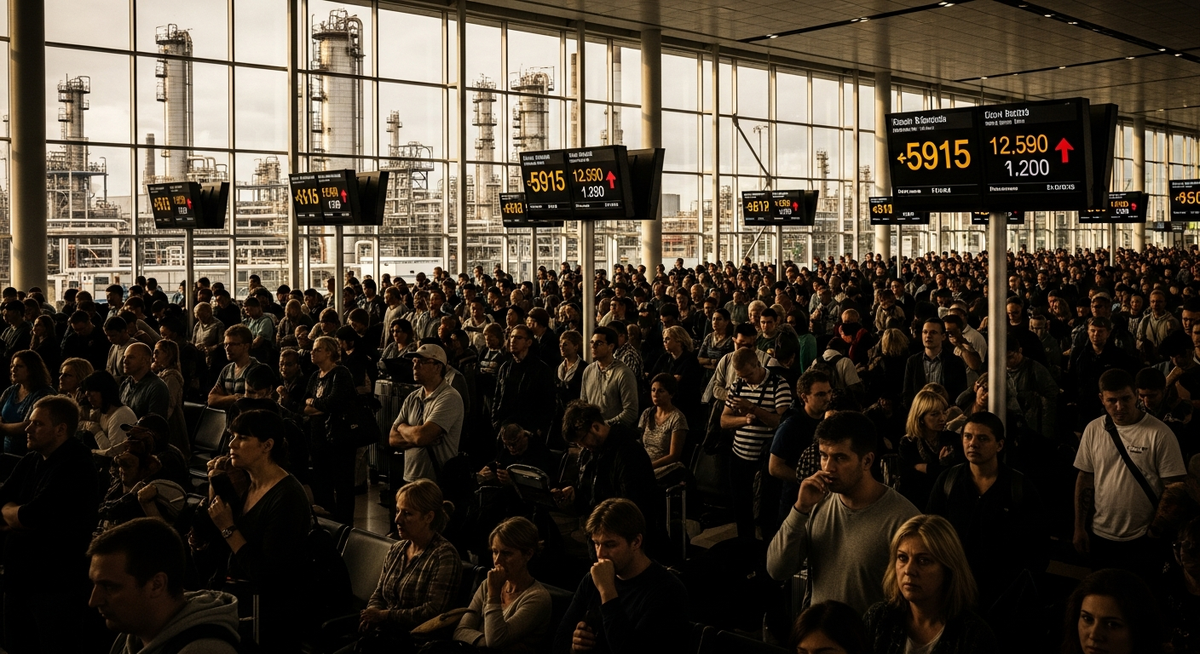 伊朗戰事推升油價 航空股重挫、機票價格飆漲 伊朗戰事推升油價 航空股重挫、機票價格飆漲