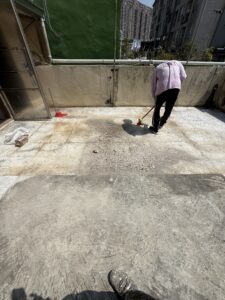桃園市中壢區透天陽台磁磚空心拆除拆除防水工程施工