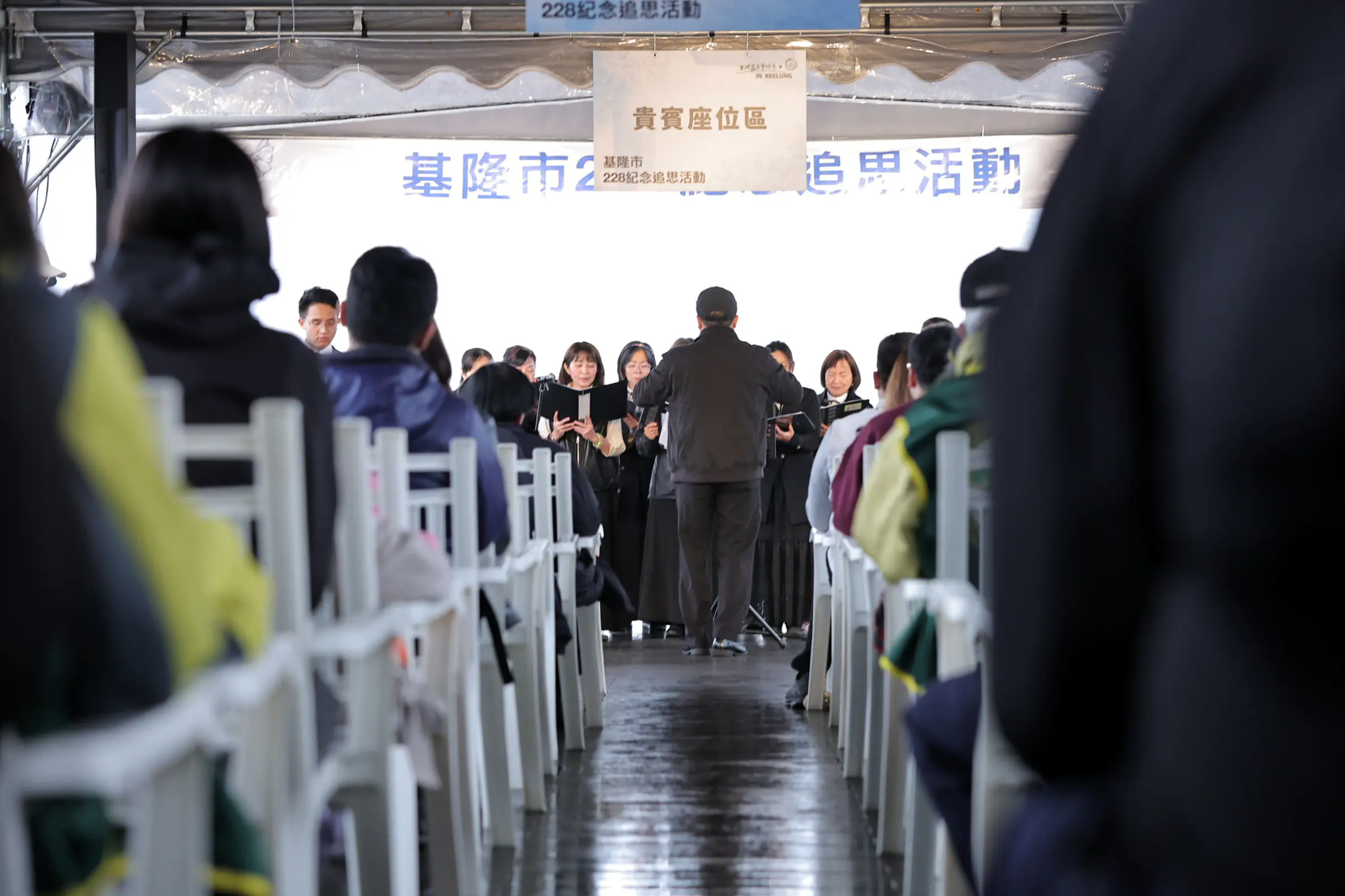 海洋廣場拋百合追思 基隆紀念二二八79週年 海洋廣場拋百合追思 基隆紀念二二八79週年