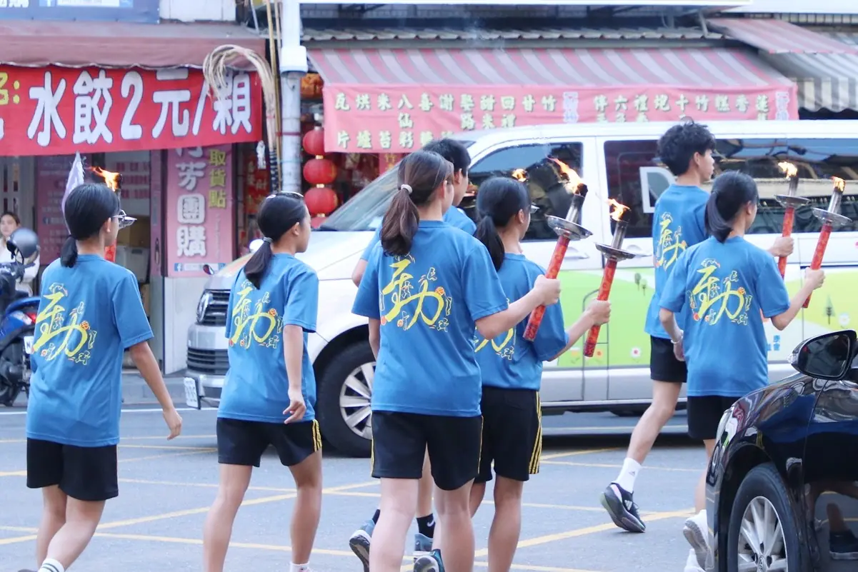 嘉義市運動會聖火引燃典禮 城隍廟祈福揭開序幕 嘉義市運動會聖火引燃典禮 城隍廟祈福揭開序幕