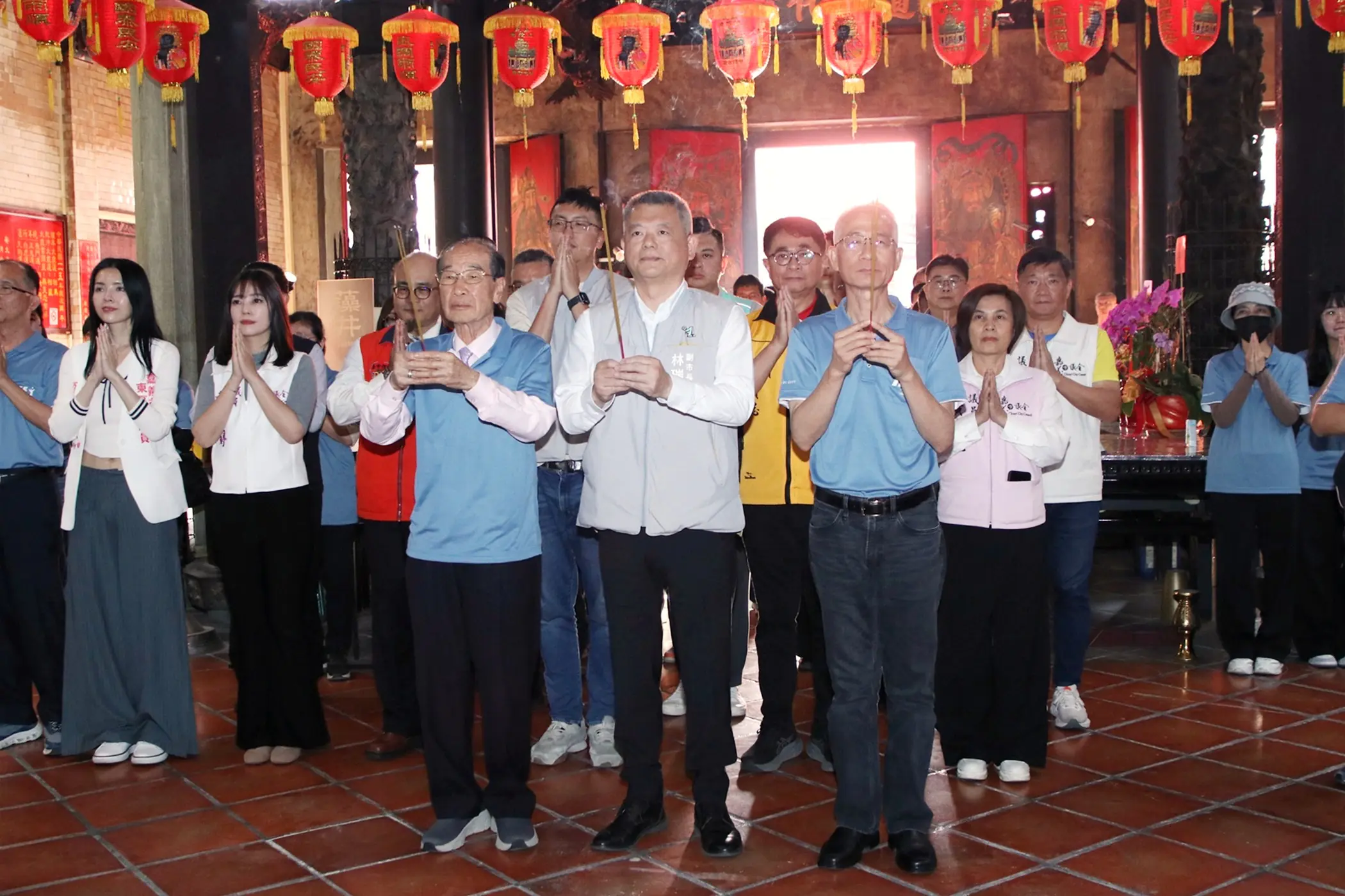 嘉義市運動會聖火引燃典禮 城隍廟祈福揭開序幕 嘉義市運動會聖火引燃典禮 城隍廟祈福揭開序幕