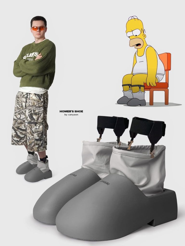 跨界奇想:canyaon 打造 Homer Simpson 概念專屬鞋款 跨界奇想:canyaon 打造 Homer Simpson 概念專屬鞋款