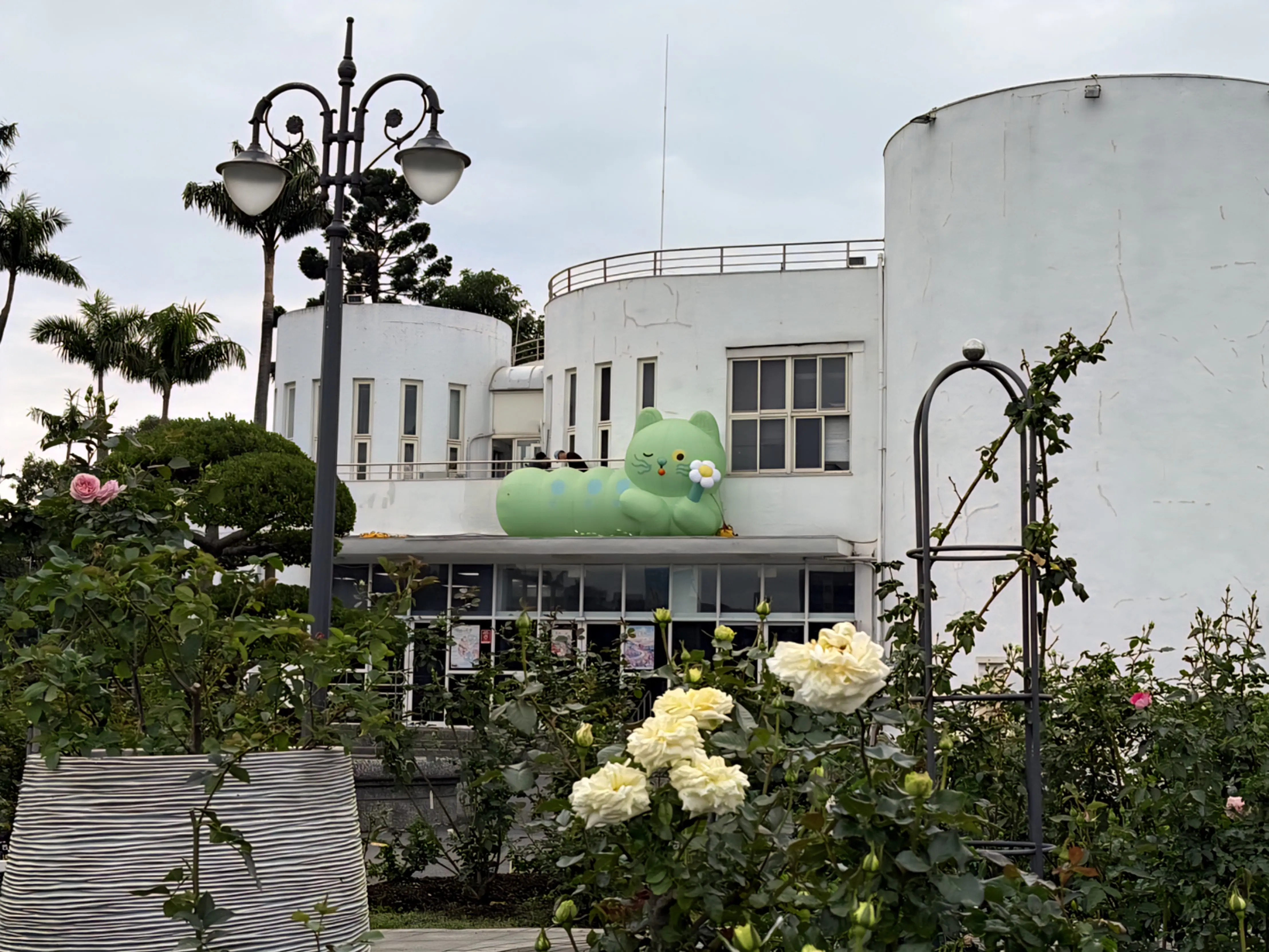 花IN台北再添萌點 2.5公尺「園丁喵喵」現身玫瑰展 花IN台北再添萌點 2.5公尺「園丁喵喵」現身玫瑰展