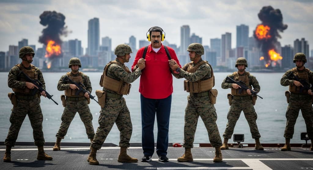 川普公布馬杜洛遭美軍拘留照片 美稱將「管理」委內瑞拉 川普公布馬杜洛遭美軍拘留照片 美稱將「管理」委內瑞拉