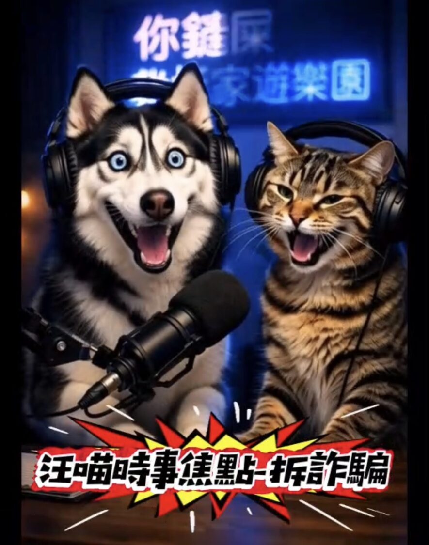 「不拆家改拆詐騙」 二哈與虎斑貓聯手揭露三大常見詐騙手法 「不拆家改拆詐騙」 二哈與虎斑貓聯手揭露三大常見詐騙手法