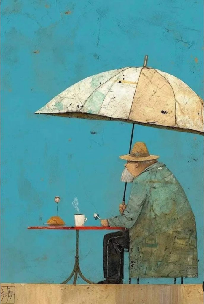 《雨中有影》 幸福,是有人(與毛孩)陪你一起走在雨中。 《雨中有影》 幸福,是有人(與毛孩)陪你一起走在雨中。