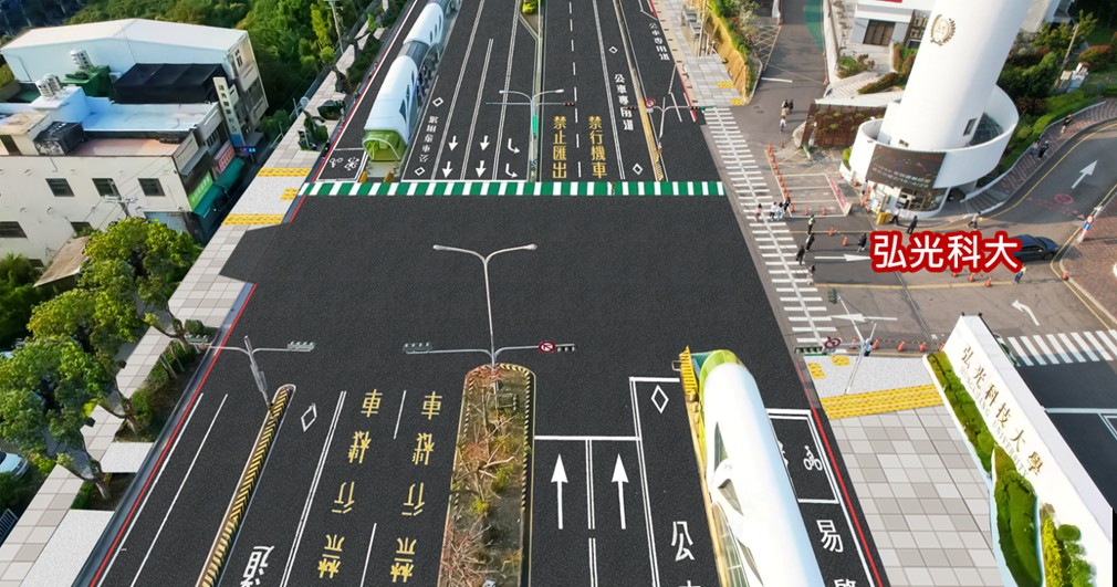 台灣大道靜宜弘光段今起夜間燙平施工! 市府投入1.54億打造安全人本通行環境 台灣大道靜宜弘光段今起夜間燙平施工! 市府投入1.54億打造安全人本通行環境