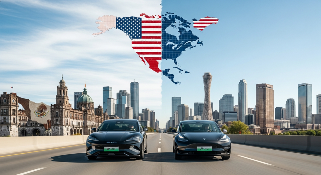 比亞迪揮軍北美電動車市場 特斯拉憑充電網鞏固優勢 比亞迪揮軍北美電動車市場 特斯拉憑充電網鞏固優勢