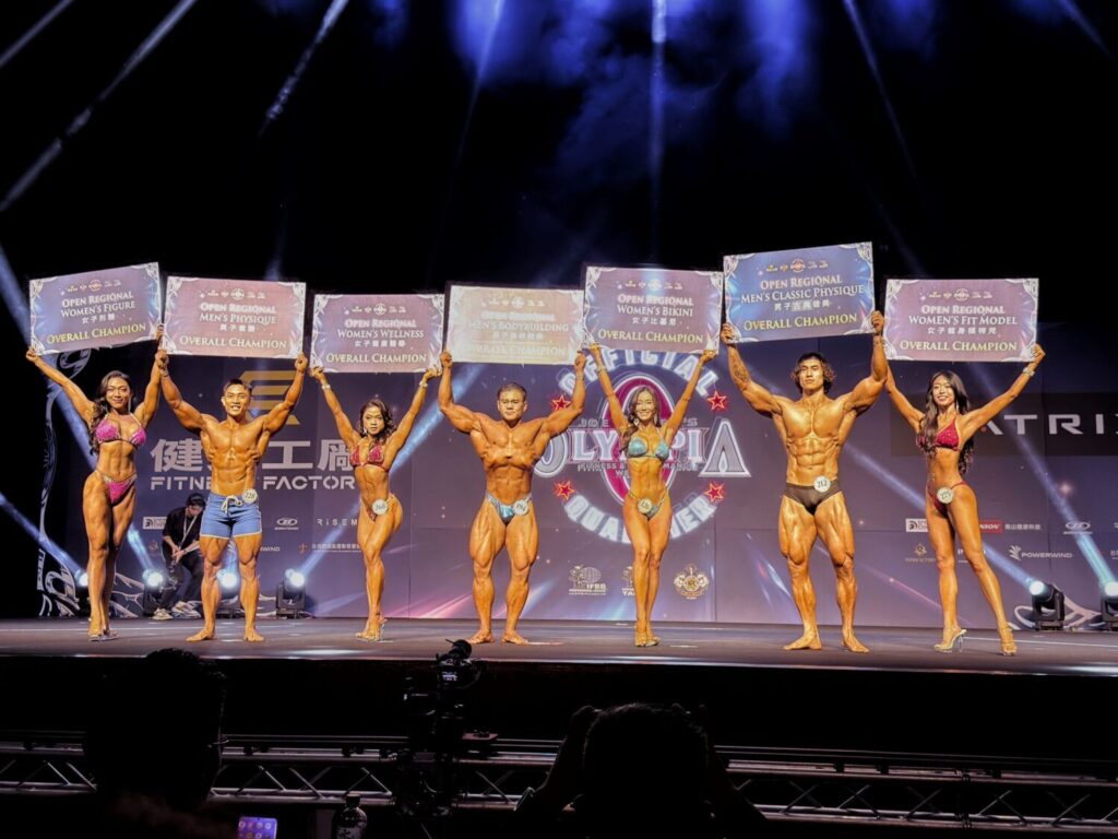 「2026 NPC WORLDWIDE區域賽暨IFBB PRO台灣職業大賽」高雄開戰 三天賽事掀熱潮 2026 NPC WORLDWIDE區域賽最終誕生七位總冠軍。(圖/健身工廠提供)