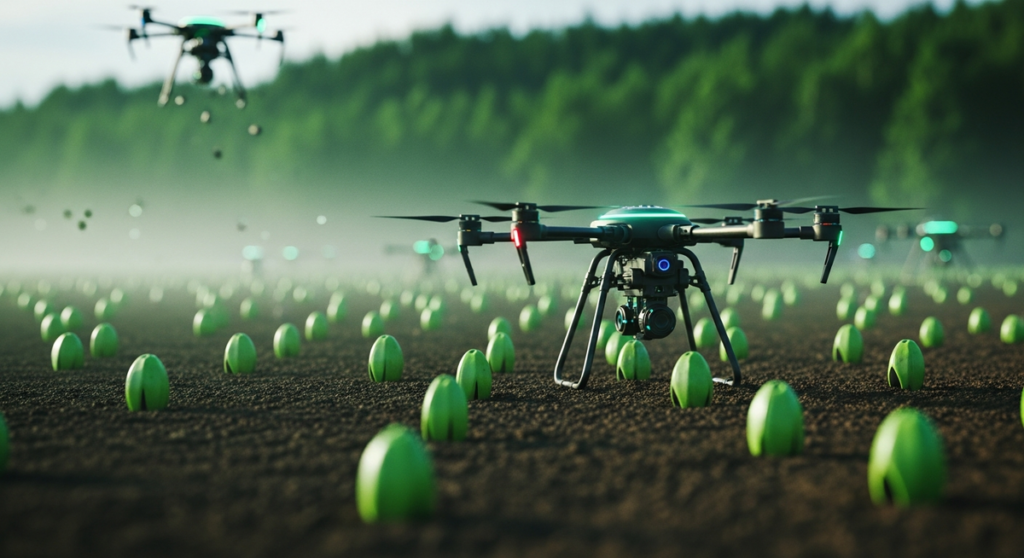 AI無人機高效植樹 挑戰全球森林復育困境 AI無人機高效植樹 挑戰全球森林復育困境