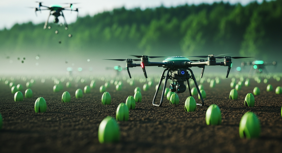 AI無人機高效植樹 挑戰全球森林復育困境 AI無人機高效植樹 挑戰全球森林復育困境