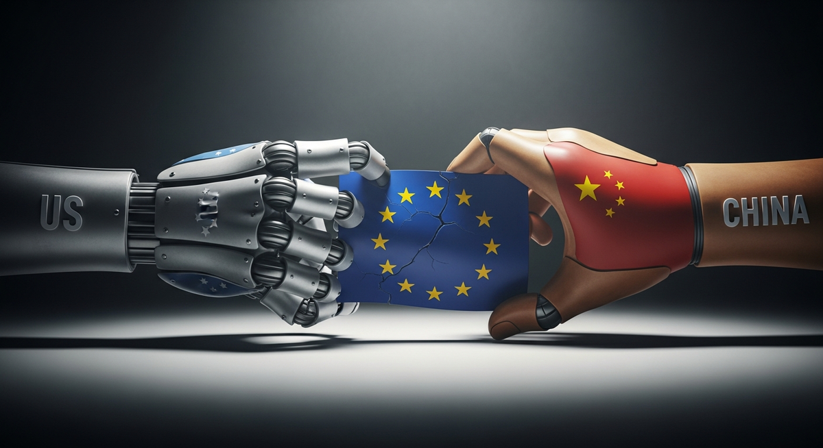 歐洲數位依賴加劇 研究示警美中雙雄夾擊釀經濟主權危機 歐洲數位依賴加劇 研究示警美中雙雄夾擊釀經濟主權危機