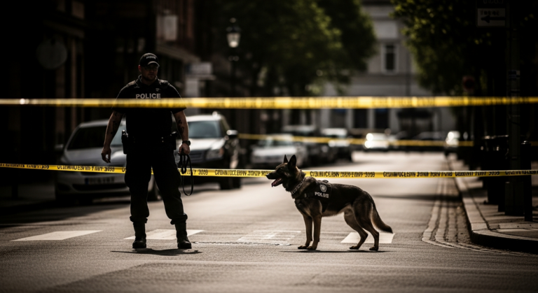 華盛頓州累犯拒捕 持刀攻擊警犬未遂 警犬無傷