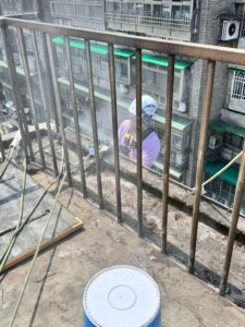 新北市板橋區公寓外牆磁磚空心拆除工程施工
