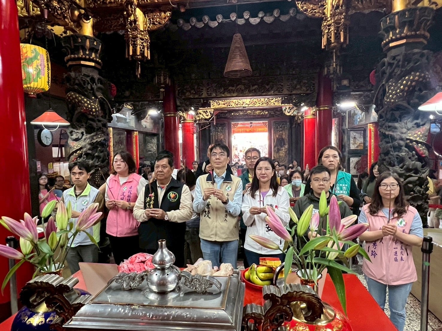 跨縣市祈福 苗栗南投連線請媽祖保佑 跨縣市祈福 苗栗南投連線請媽祖保佑