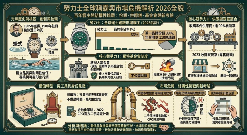 勞力士全球稱霸與市場危機解析2026全貌 勞力士全球稱霸與市場危機解析2026全貌
