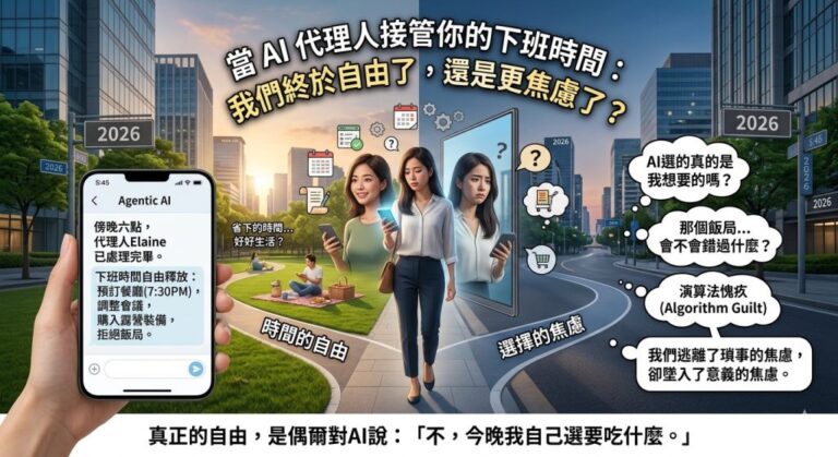 當 AI 代理人接管你的下班時間：我們終於自由了，還是更焦慮了？