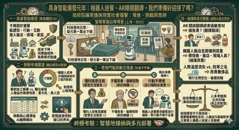 具身智能爆發元年：機器人送餐、AR眼鏡翻譯，我們準備好迎接了嗎？