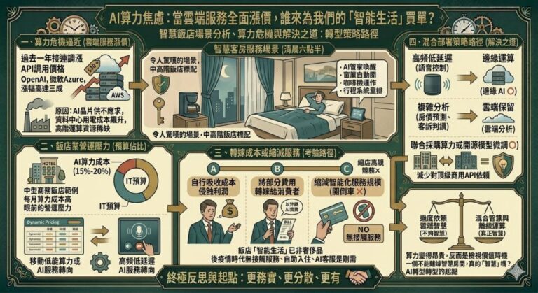 AI算力焦慮：當雲端服務全面漲價，誰來為我們的「智能生活」買單？