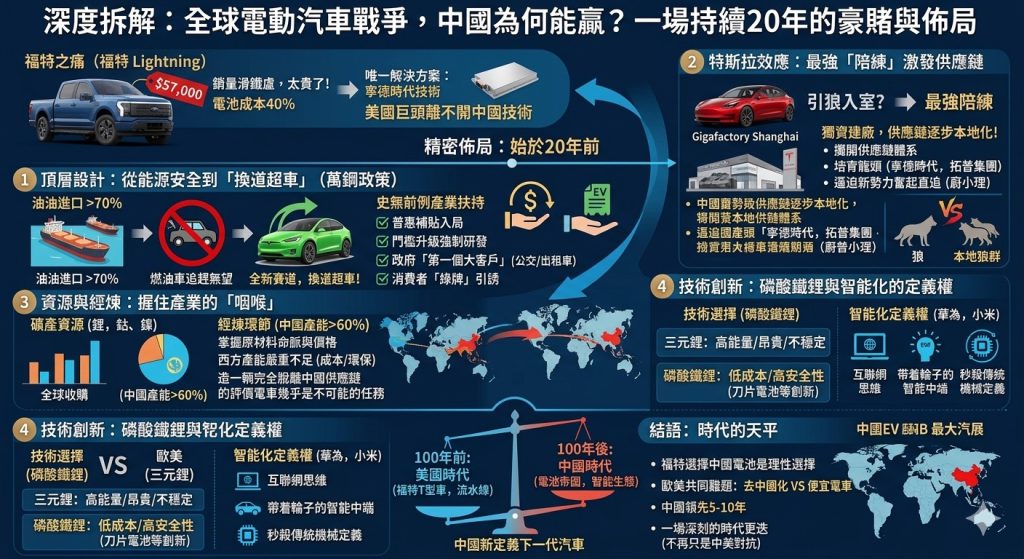 深度拆解:全球電動汽車戰爭,中國為何能贏?一場持續20年的豪賭與佈局 深度拆解:全球電動汽車戰爭,中國為何能贏?一場持續20年的豪賭與佈局