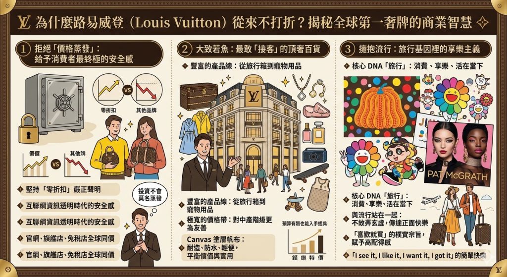 為什麼路易威登(Louis Vuitton)從來不打折?揭秘全球第一奢牌的商業智慧 為什麼路易威登(Louis Vuitton)從來不打折?揭秘全球第一奢牌的商業智慧