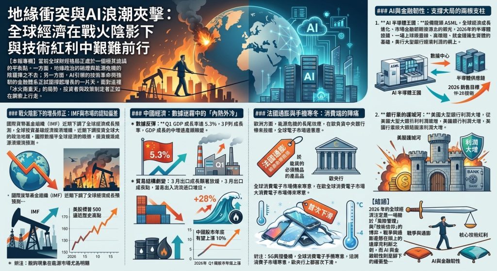 地緣衝突與AI浪潮夾擊:全球經濟在戰火陰影下與技術紅利中艱難前行 地緣衝突與AI浪潮夾擊:全球經濟在戰火陰影下與技術紅利中艱難前行