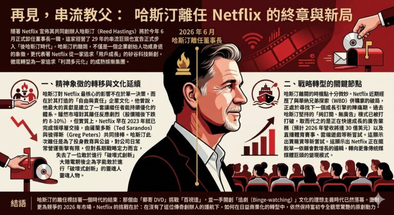 再見，串流教父：哈斯汀離任 Netflix 的終章與新局