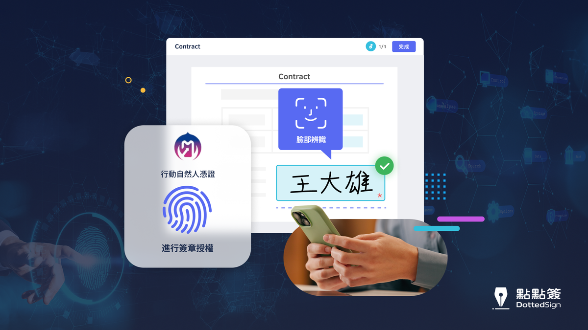 手機即印鑑!點點簽整合行動自然人憑證,秒速完成數位簽章 手機即印鑑!點點簽整合行動自然人憑證,秒速完成數位簽章
