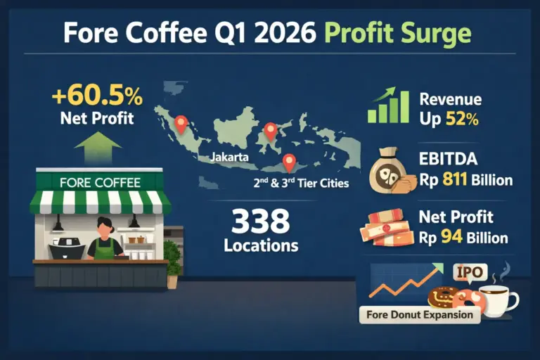 印尼 Fore Coffee 首季獲利成長，338 家門市持續帶動展店與營收表現。