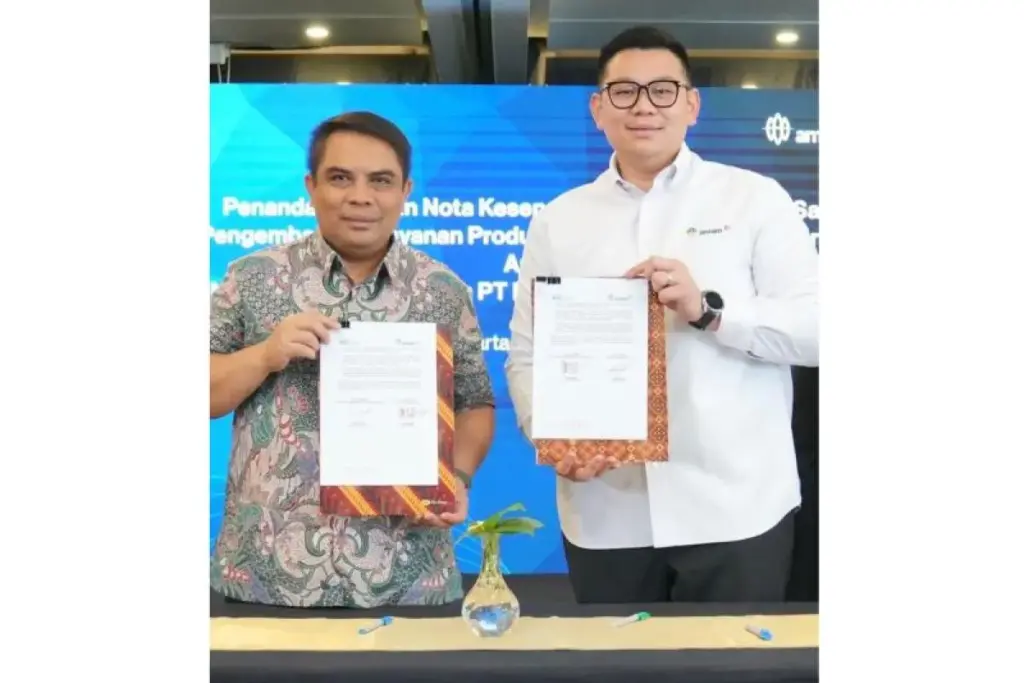 印尼BSI與ANTAM擴大合作推數位黃金服務 BSI與ANTAM 4月13日在雅加達簽署合作備忘錄,合作範圍包括實體黃金數位交易、零售分銷與投資服務。圖 / ANTARA