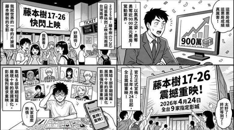 《鏈鋸人》作者神作回歸！《藤本樹 17-26》2 週狂掃 900 萬票房