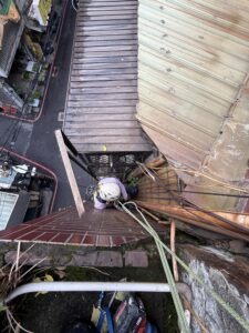 新北市永和區透天公寓外牆除樹工程施工