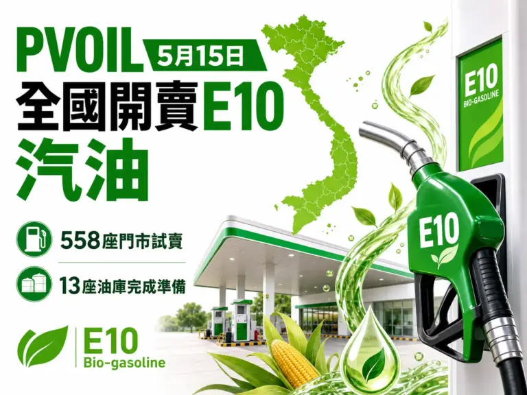 PVOIL越南5月中旬推E10汽油