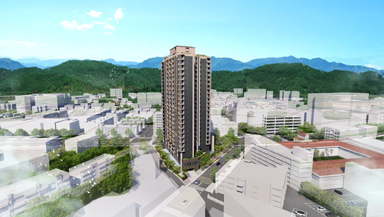 新北再添青年社宅 土城板院段結合照護與停車功能 66 《圖說》土城板院段社宅模擬圖,青雲路及青雲路111巷(北向) 。〈城鄉局提供〉