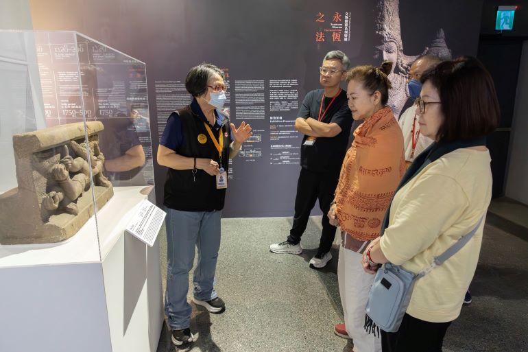 響應國際瑜伽日 宗博館打造沉浸式印度瑜伽文化體驗 23 《圖說》「永恆之法:印度教文物特展」導覽。〈宗博館提供〉)