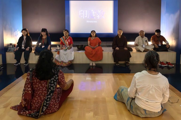 響應國際瑜伽日 宗博館打造沉浸式印度瑜伽文化體驗 22 《圖說》印度台北協會會長德寧瀚夫人特魯普蒂擔任文化講師。〈宗博館提供〉