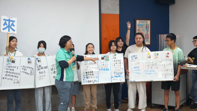 國中生化身「大力水守」 新北學子實地探索水環境培養永續力 35 《圖說》參訪樹林垃圾焚化廠,透過淨零綠生活的相關課程,了解如何在食、衣、住、行、育樂中落實環保。〈環保局提供〉