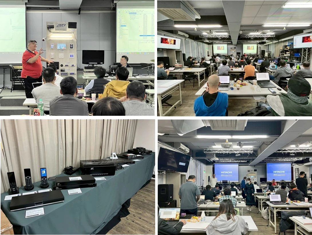 智慧屋/海威科技團隊於長期於公司內、外部展演場域，示範、教導影音與環控整合技術，長期致力於最新技術分享/研討，並培育業界專業技術人士(二)。圖：智慧屋提供