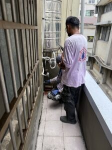 新竹市東區透天外牆除樹工程施工