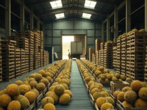 柬埔寨榴槤輸中衝上5,738公噸 官方籲業者顧好「柬埔寨製造」招牌 柬埔寨榴槤輸中衝上5,738公噸 官方籲業者顧好「柬埔寨製造」招牌