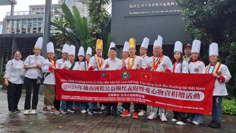 台灣公益廚師協會越南送暖 20位名廚義煮送愛心深化台越交流