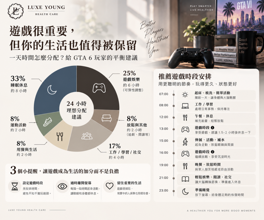 GTA 6 一玩就是整晚?智慧戒環真的知道你身體「快撐不住了」嗎? GTA 6 玩家熬夜遊戲配戴 AI 智能健康戒環,觀察心率、HRV、睡眠與活動等 24 小時健康數據