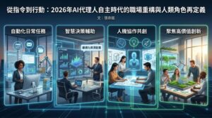 從指令到行動：2026年AI代理人自主時代的職場重構與人類角色再定義
