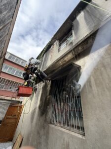 桃園市八德區透天外牆修補工程施工